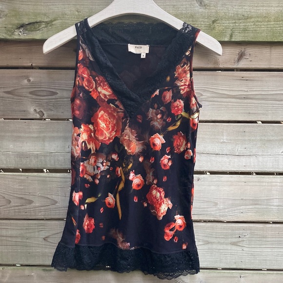 FUZZI Jean Paul Gaultier vintage Y2K floral lace top, size s (LOTS of stretch) - Picture 6 of 6